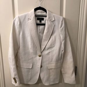 Barely worn 100% linen white J Crew blazer